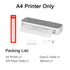 Easy Carry Wireless Portable HD Thermal Peripage A4 Printer Machine for Travel Business Office Work Homework PC Mobile Phone