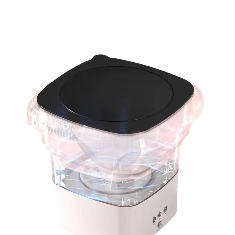 Mini Washing Machine Folding Small Household Portable Dormitory Underwear Washing And Socks Washing And Removing All-in-one