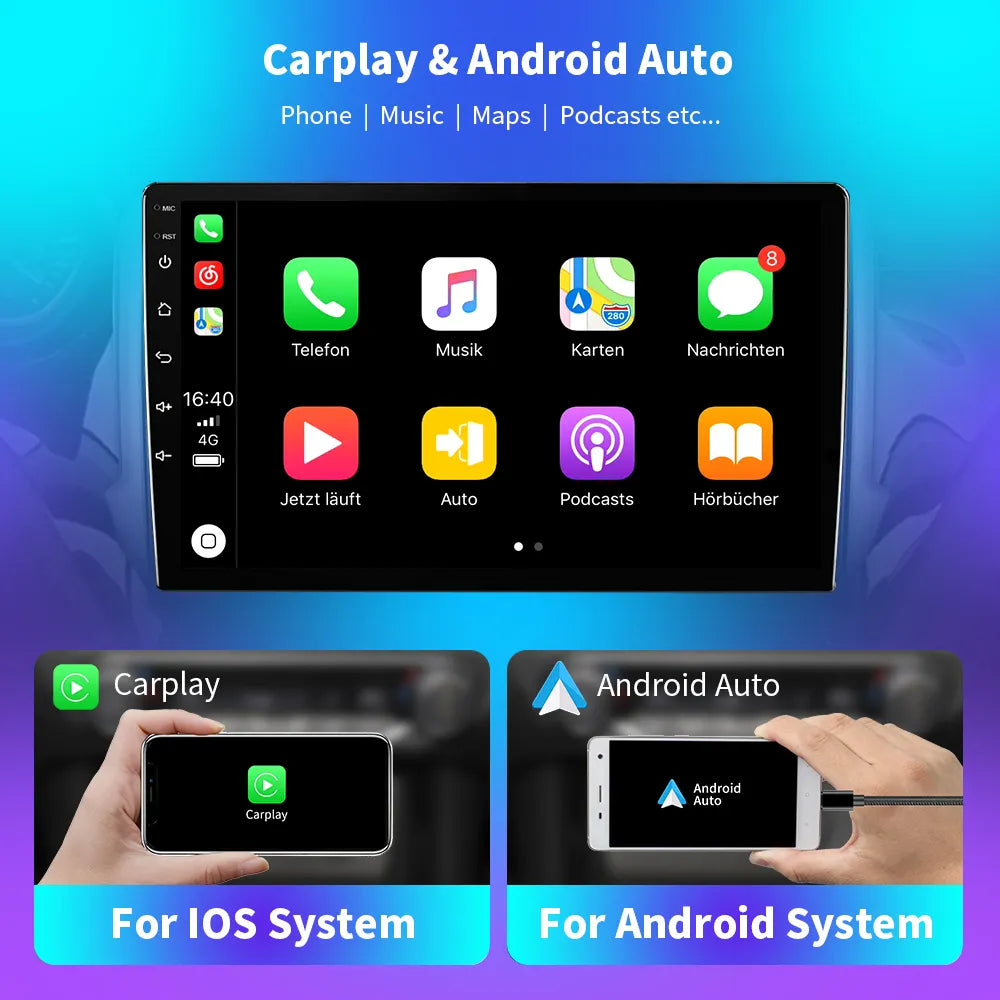 NAVISTAR T5 Android 10 Car Radio For Jeep Commander XK 2007 Car Audio Navigation GPS No 2din 2 din DVD  Multimedia Video Player