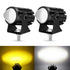 Dual Color Motorcycle LED HeadLight Work Spot Lamp Offroad Car Boat Truck SUV Driving Fog Lamp Headlamp White Yellow 12V 24V