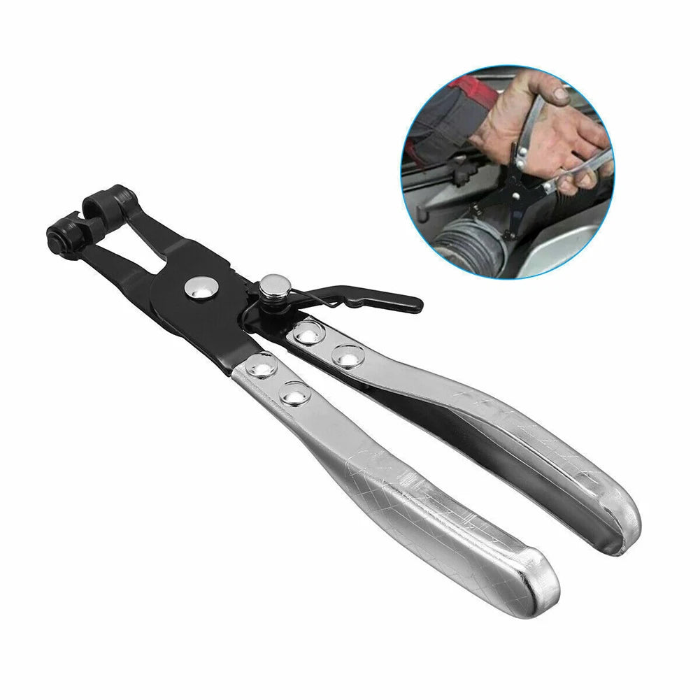 Auto Water Tube Plier Swivel Drive Car Snap Pliers Straight Throat Steel for Automobile Repair Tools for Car Vehicle Accessories
