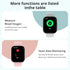 COLMI P68 Smartwatch 2.04'' AMOLED Screen 100 Sports Modes 7 Day Battery Life Support Always On Display Smart Watch Men Women