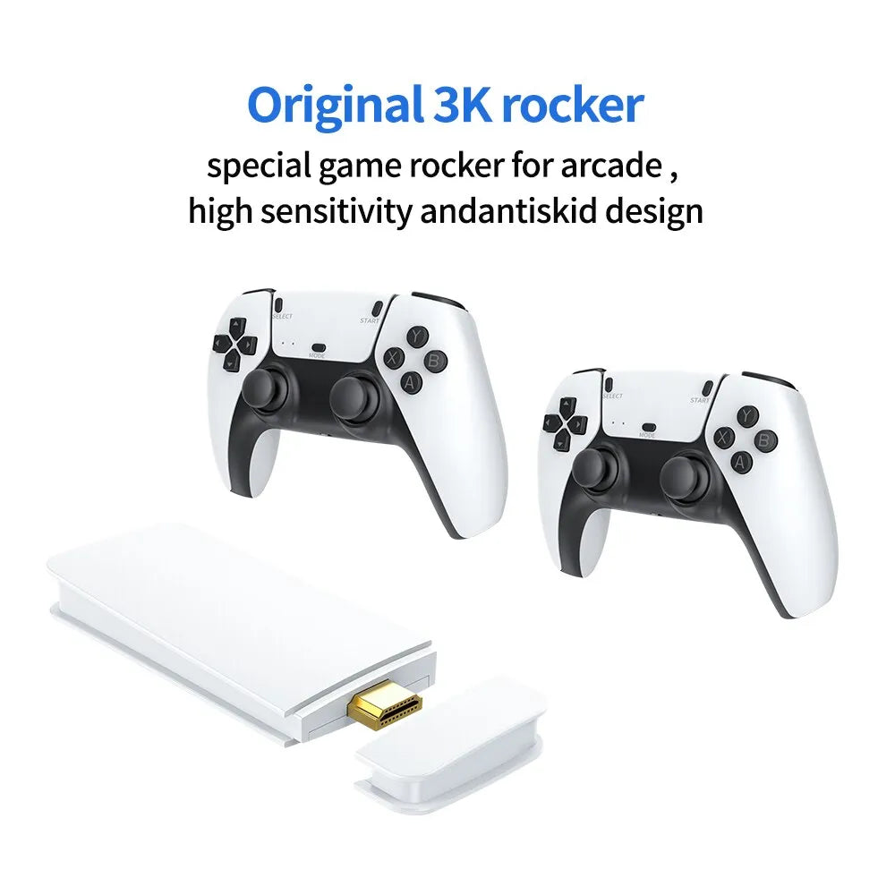 M15 Retro Game 2.4g Dual Wireless Handle Game Stick 4k 60fps Hdmi Output Suitable For PS1/FC/GBA/SEGA/MAME 20000 Games