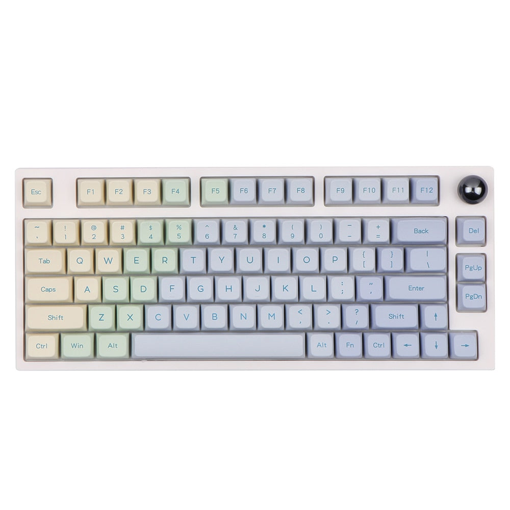 EPOMAKER TH80 PRO 75% Hot Swappable RGB 2.4Ghz/Bluetooth 5.0/Wired Mechanical Keyboard MDA PBT Keycaps Knob Control ANSI ISO