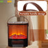 ECHOME Electric Heater Graphene with Handle Simulation Flame Warm Air Blower Fireplace Heater for Room Winter Electric Warmer