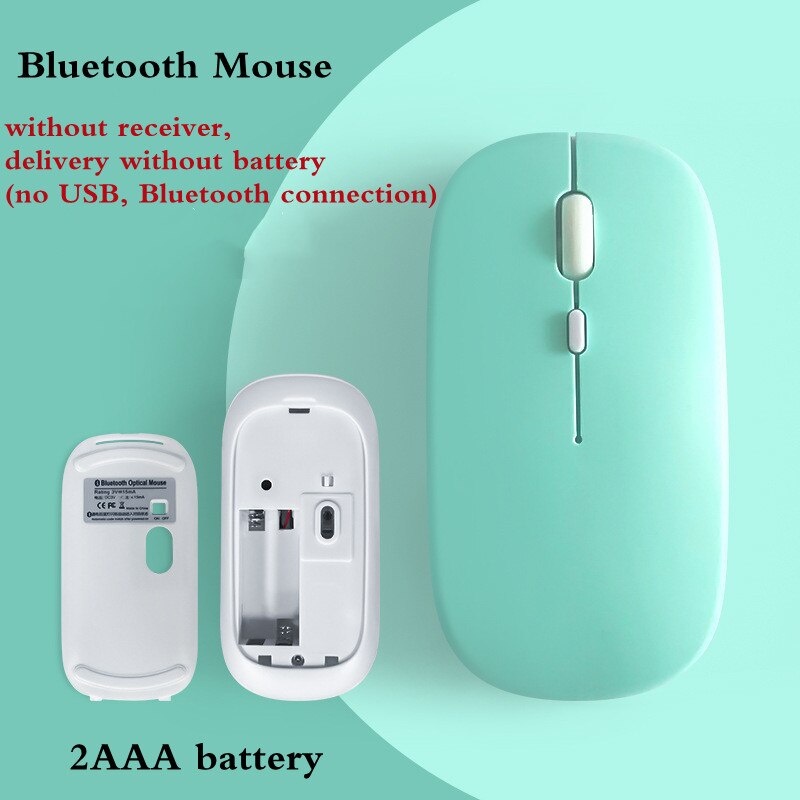 Bluetooth Mouse for APPle MacBook Air Pro Retina 11 12 13 15 16 mac book Laptop Wireless Mouse Rechargeable Mute Gaming Mouse