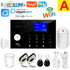 Wifi GSM Alarm System 433MHz Home Burglar Security Alarm Wireless Wired Detector RFID Touch Keyboard Temperature Humidity Alexa