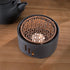 Tea Warmer Teapot Base Warmers Hollow Black Tealight Wax Stainless Steel Candles Heater Household Metal