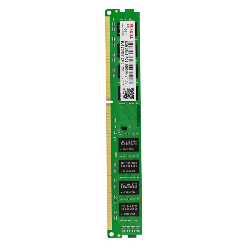 10 PCS PUSKILL Desktop Memoria Ram DDR3 8GB 4GB 2GB 1.5V 240 Pin PC3 1600MHz 1333MHz Udimm Memory Wholesale
