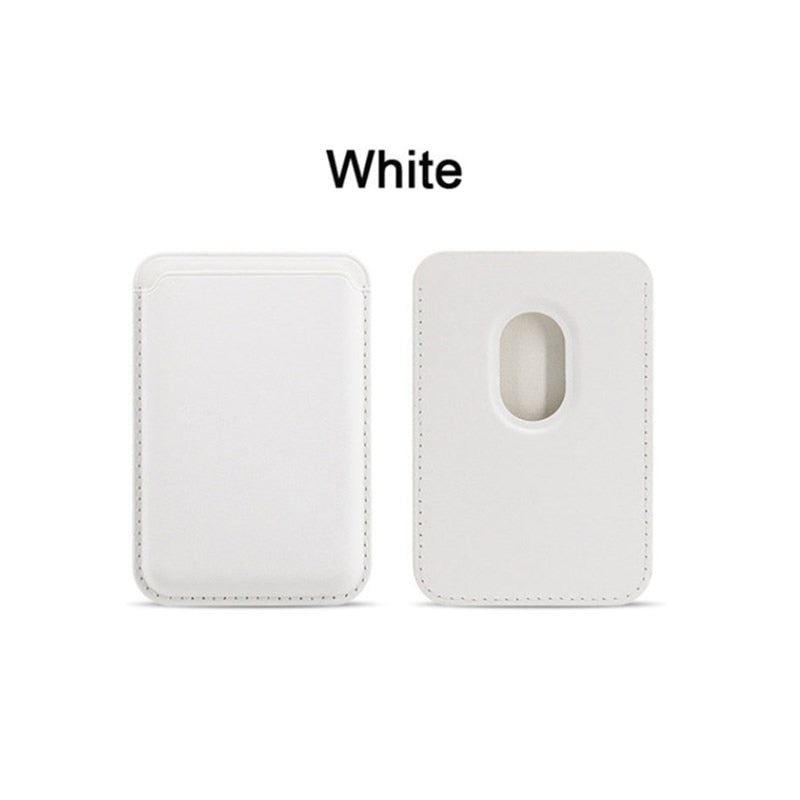 For Apple Magsafe Magnetic Leather Card Holder Bag For iPhone 12 13 14 11 Samsung Huawei Xiaomi Case Macsafe Wallet Card Slot