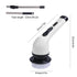 9 In 1 Electric Cleaning Brush Window Wall Cleaner Electric Turbo Scrub Brush Rotating Scrubber Kitchen Bathroom Cleaning Tools