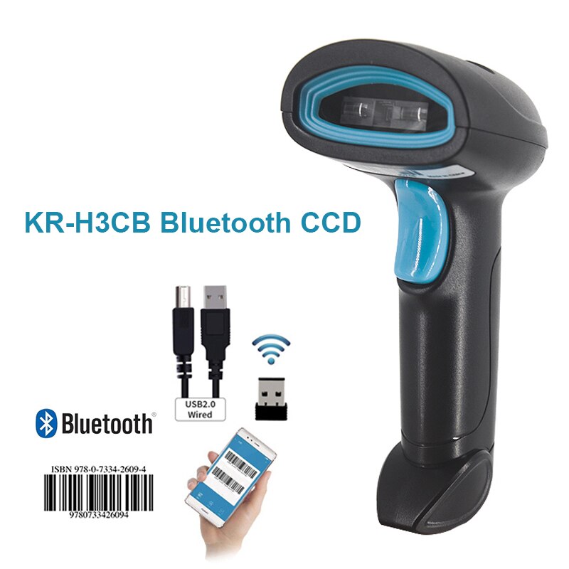 L8BL Bluetooth 2D Barcode Reader And S8 QR PDF417 2.4G Wireless Wired Handheld Barcode Scanner USB Support Mobile Phone iPad