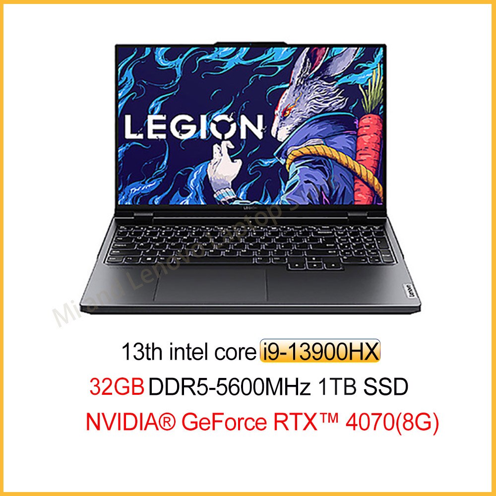 New Lenovo Legion Y9000P 2023 E-sports Gaming Laptop 13th Intel i5-13500HX/i7-13700HX/i9-13900HX 2.5K 240Hz 16inch Game Notebook