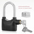 Full Copper Core Zinc Alloy Motorcycle Long Beam Bicycle Alarm Padlock Anti-Rust Security Lock with 110db Alarm