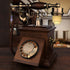 Solid Wood Old Fashioned Telephones Digital Button And Rotary Dial Phones Corded Nostalgic Landline Vintage Antique Decorativ