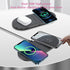 40W Dual Wireless Charging Pad for iPhone 14 13 12 11 XS XR X 8 Samsung S22 S21 S20 2 in 1 Fast Charger Mat for Airpods 3 Pro