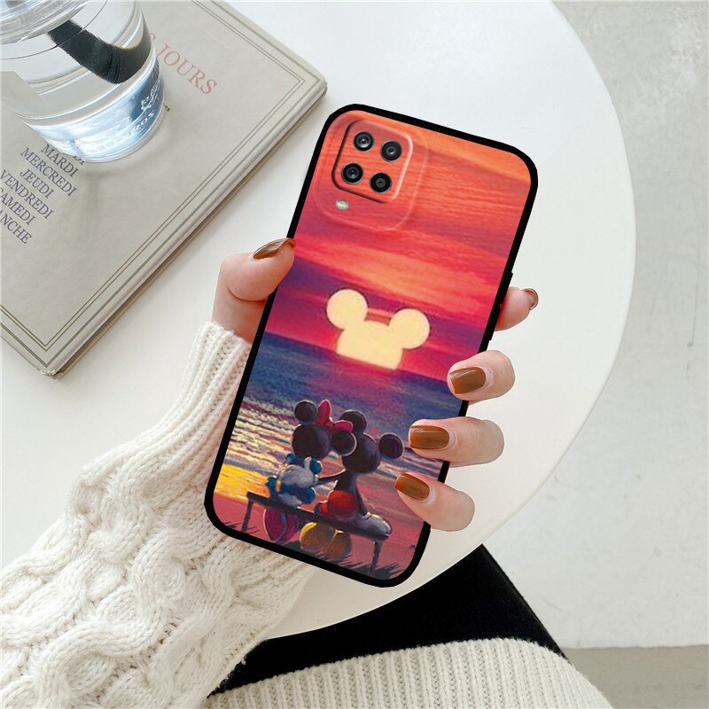 A12 4G Phone Case For Samsung Galaxy A12 M12 F12 4G Mickey Mouse Disney Soft Cover For Samsung A 12 4G F12 M12 4G Bumper Fundas