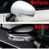1 Pair Rearview Mirror Stripe Lid Cover Decorative Bright Trim For Toyota Prius XW30 2009-2015 Mark X 2010-2016