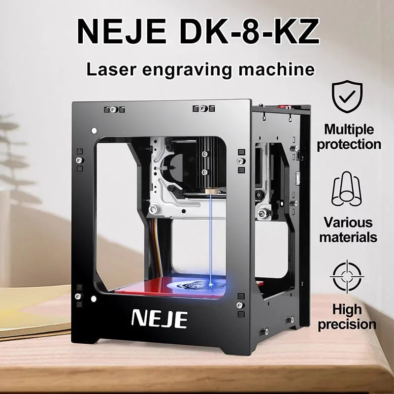 NEJE DK-8-KZ Laser Engraving Machine 1000mw/1500mw/2000mw/3000mw/10w Small Engraving Machine Convenient Wood Desktop Marking