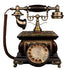 Antique Old Telephone Novel European Vintage Fashion Solid Wood Home Retro Wired Fixed House Phone Nostalgic Landline For Office