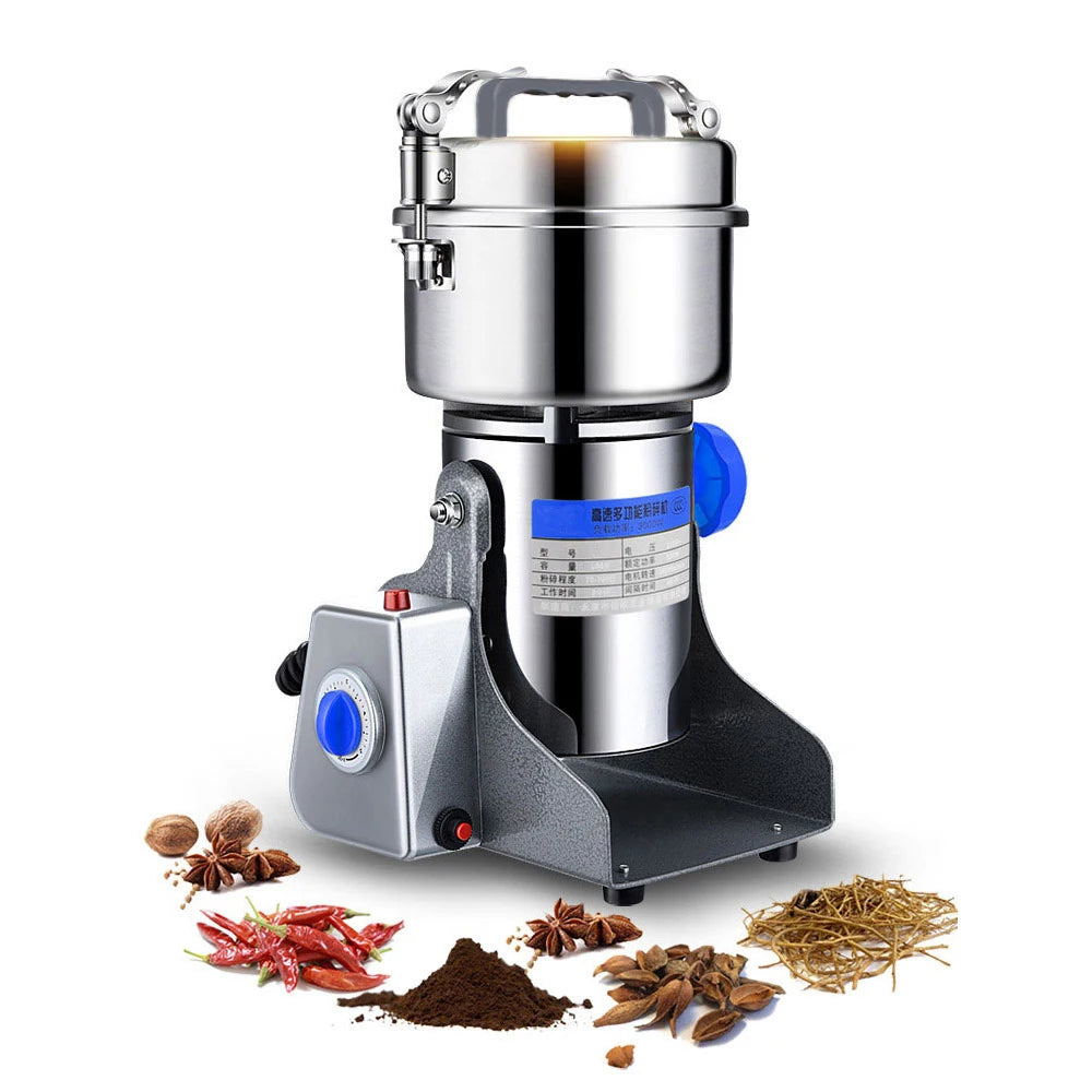 Spice Coffee Grinder Food Herbal Crusher 1000g/800g Swing Type Grains High Speed Intelligent Spices Beans Crusher Coffee Grinder