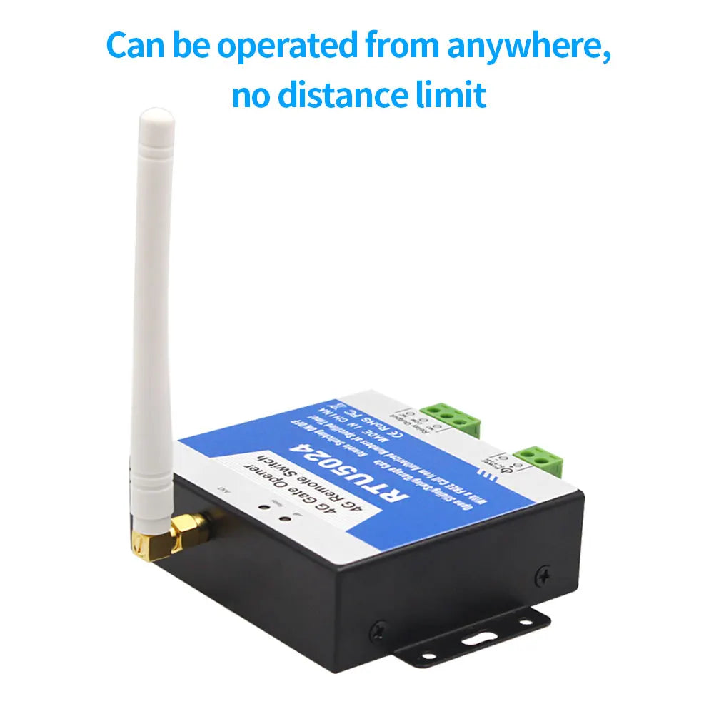 4G Multiband RTU5024 GSM SMS Gate Opener Relay Switch Wireless Remote Control Door Access Controler 4GLTE Door Opener Free Call