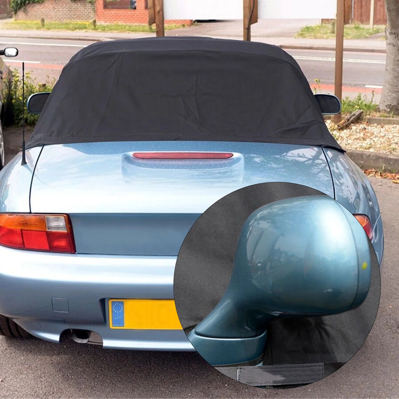 Fit for BMW Z3 Soft Top Roof Waterproof Protective Cover PU Coated Woven Polyester Durable Dustproof Anti UV Sun Shade Cover