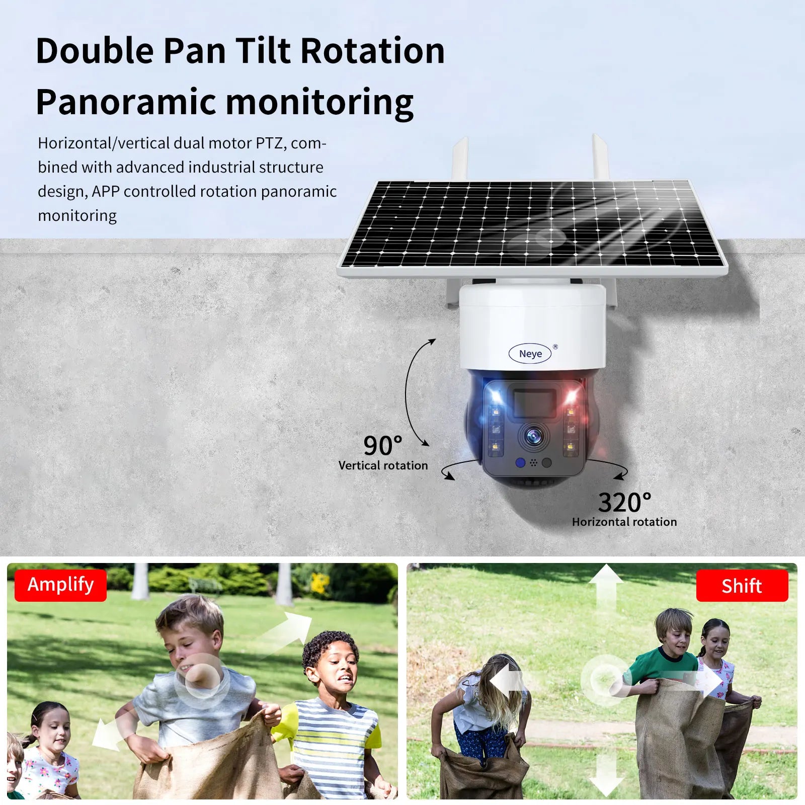 8mp/4k Rechargeable Battery Solar Powered Outdoor 1080P Pan Tilt WiFi Security Camera Two-Way Audio IP65 Weatherproof  camera