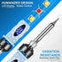 Soldering Iron Kit Adjustable Temperature 110V 220V 80W LCD Solder Welding Tools Ceramic Heater Soldering Tips Desoldering Pump