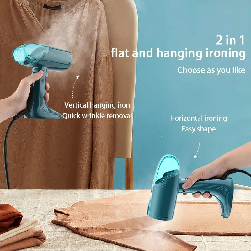 Garment Steamer Mini Portable Handheld Steam Iron 128ml Foldable Home Travelling for Clothes Ironing