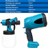 800ML Electric Spray Gun Cordless Paint Sprayer Auto Furniture Steel Coating Airbrush Compatible For Makita 18V Battery