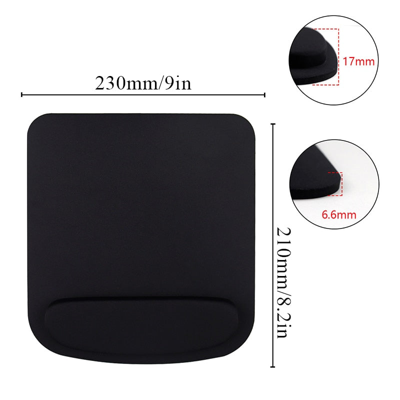 Mouse Pad EVA Support Wristband Gaming Mousepad Solid Color Mice Mat Comfortable Mouse Pad With Wrist Rest For PC Laptop