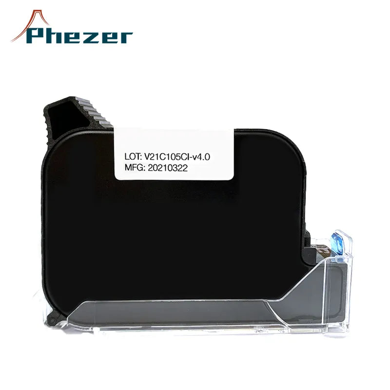 Phezer A Level Ink 1/3/5/10pcs Handheld Online Inkjet Printer Cartridge Quick Dry Black B Level 12.7mm Original Parts Office