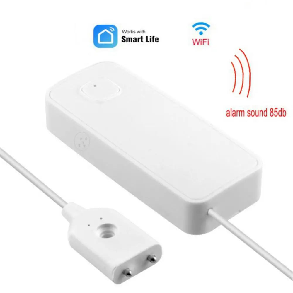 1~7PCS Tuya Smart Flood Leakage Sensor Remote Monitor WiFi Water Overflow Level Detector Water Leak Sensor Security Sound Alarm