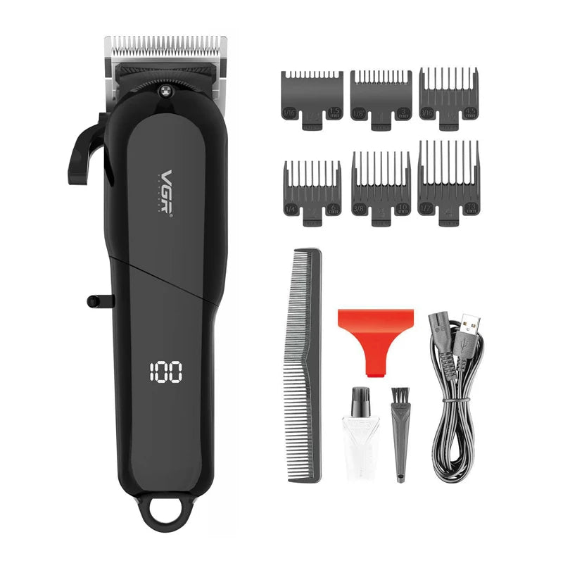 VGR V-118 Barber Hair Cut Machine Electric Rechargeable Cordless Professional Hair Clipper for Men Fireplaces and Stoves Trimmer