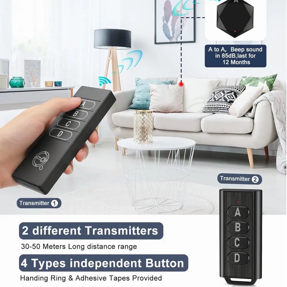 Elecpow Anti Lost Tracker Key Finder Locator Portable Wireless Smart Pet Wallet Tracker With 164ft Remote Control 4 Receivers