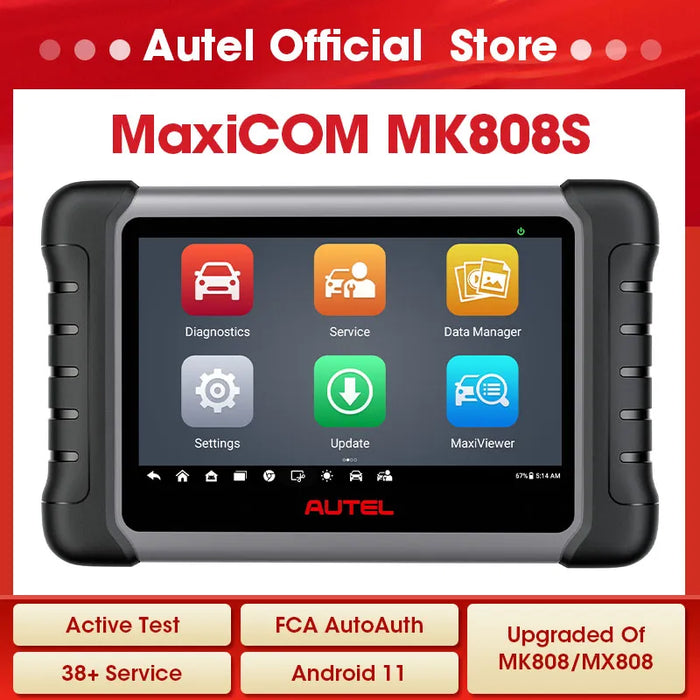 Autel MaxiCOM MK808 MK808S OBD2 Scanner Automotivo Car Diagnostic Tool OBD 2 Scanner Active Test Code Reader Key Coding Tool