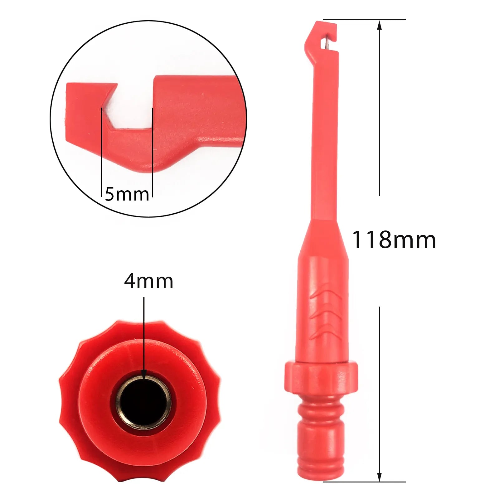 Power Probe Automotive test Clip Cable Clips Piercing Test Clip with 4mm Banana seat puncture probe test clip