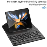 Magnetic Wireless Bluetooth Stand Leather Case For Samsung Galaxy Z Fold 3 4 Case keyboard protector With Pen Slot For Fold4 3