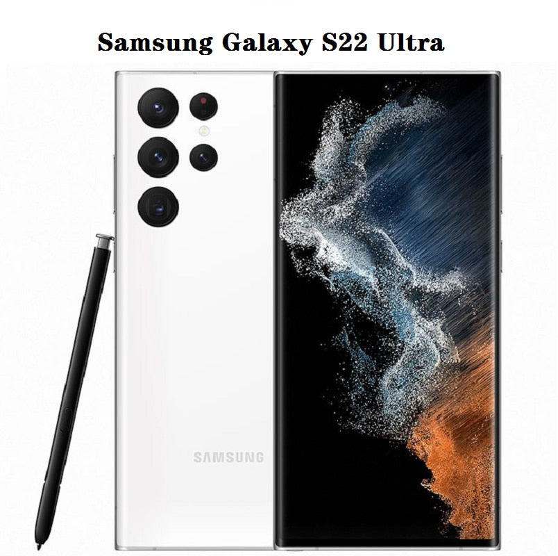 Samsung Galaxy S22 Ultra S908U1 5G 6.8" 8GB RAM 128GB ROM 108MP+40MP NFC Octa Core CellPhone Original Unlocking