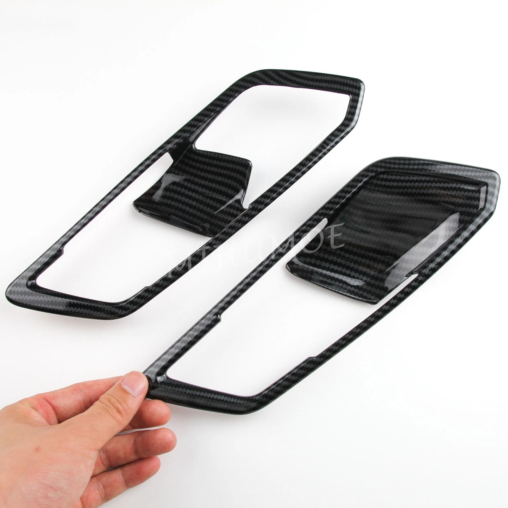 For BMW 3-Series G20 Sedan G21 Wagon 2019 2020 2021 2022 LHD Carbon Fiber Interior Door Handle Surrounds Cover Trims Accessories
