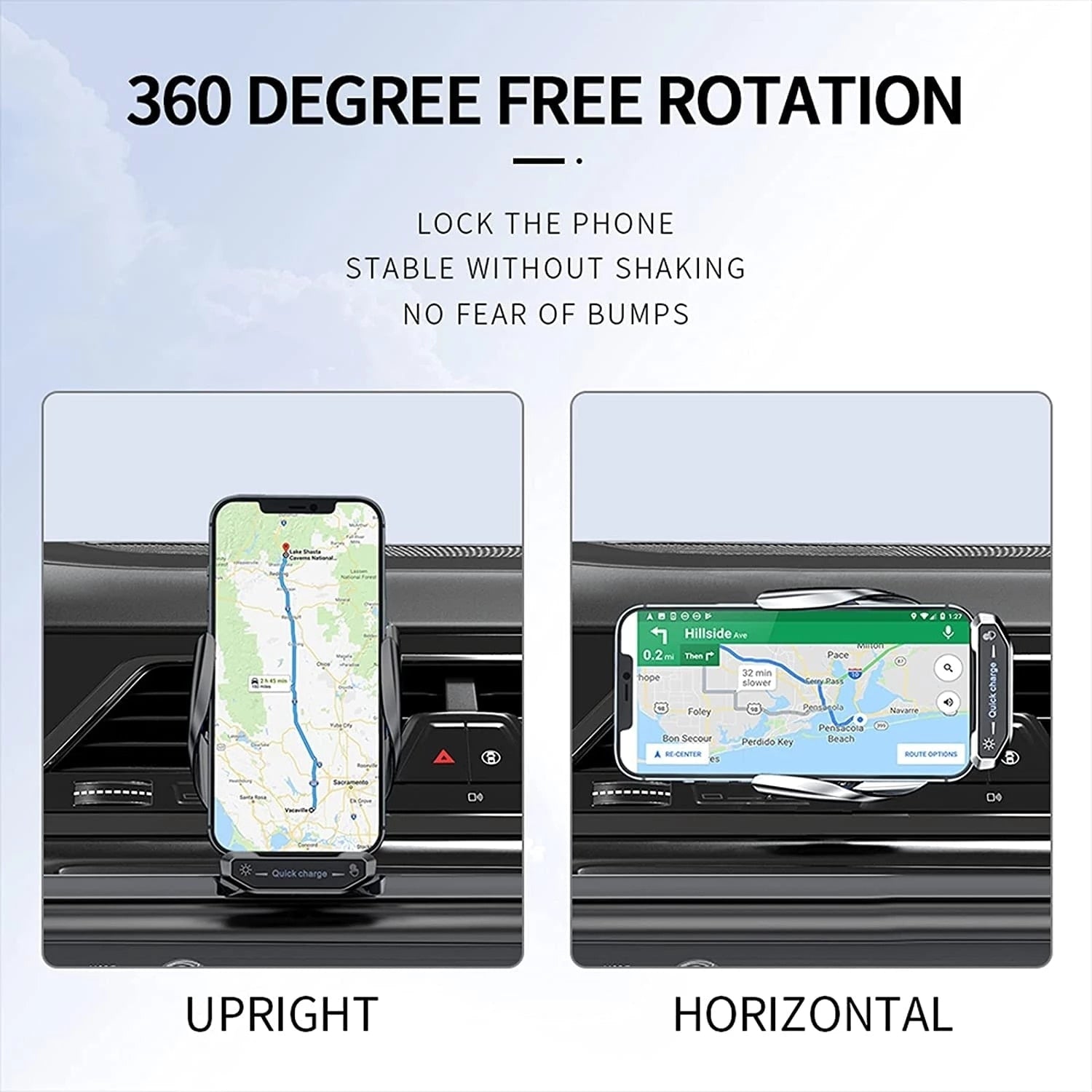 Wireless Charger Car Phone Holder Stand 15W Fast Charging Station For iPhone Xiaomi Samsung Huawei Magnetic Wireless Car Charger