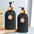 Dispenser Hands Soap Black Liquid Lotion Kitchen Tags Bathroom Bottles With Bamboo Bottles Refillable Dish Soap