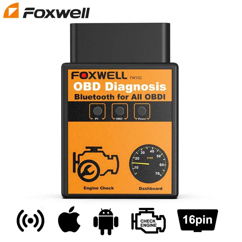 FOXWELL ELM327 OBD2 BT/Wifi OBD 2 Automotive Scanner v1.5 Car Code Reader Diagnostic Tool For Android /IOS OBDII Scanner ELM327