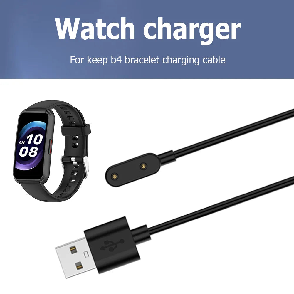 1 Meter USB Charging Cable Power Adapter For keep B4 / Huawei Band 7 6 /Watch Fit / Honor Band 6 Smart Watch Charger Data Wire