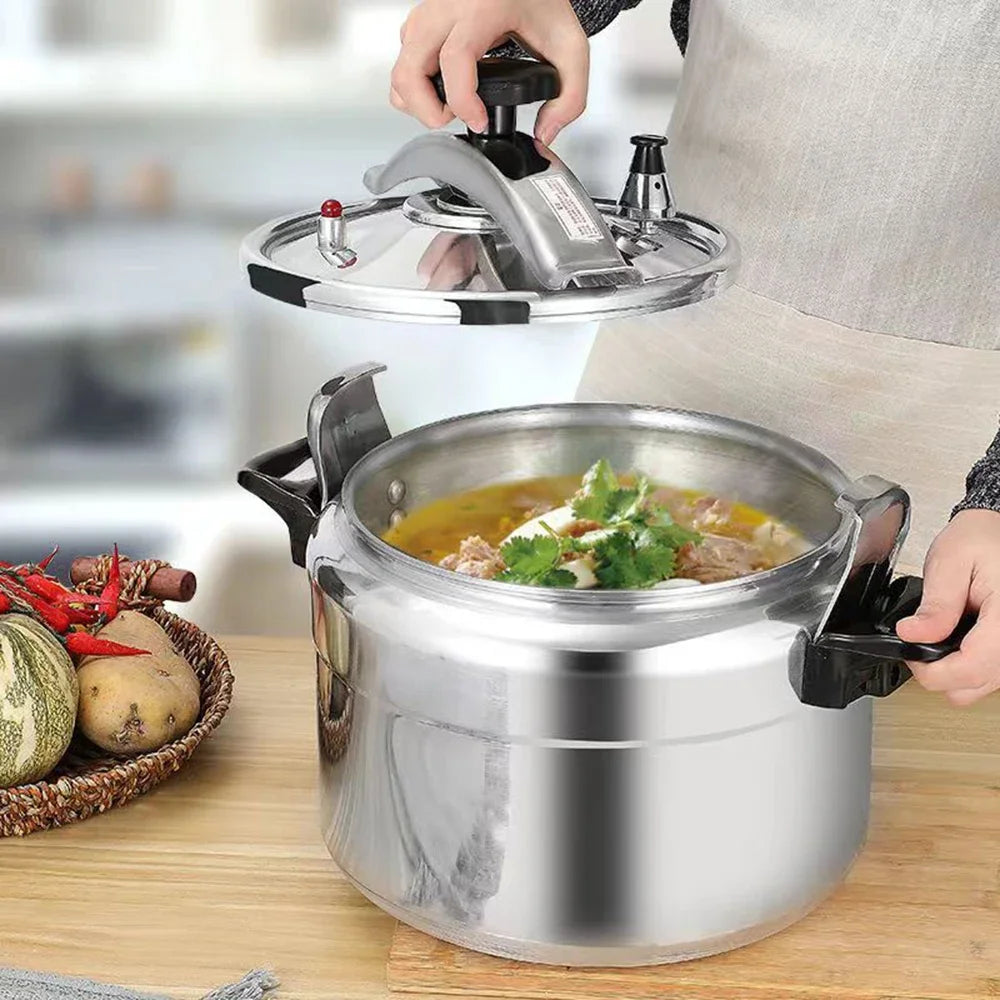 9-60L Pressure Cooker Commercial Large Capacity Gas Cooker Pressure Cooker Stew Pot Kitchen Cookware Safety Pan Induction Cooker