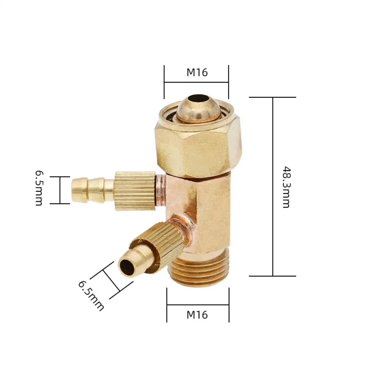 DIY Gas M16 M16x1.5mm TIG Welding Machine Use WP-18 WP 18 Water Cooled Torch Connector Adapter Brass Nut Welder Part