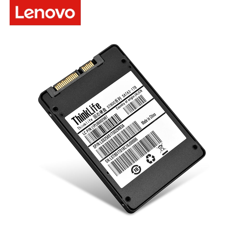 Lenovo SSD 1TB 240 GB 120 GB 128GB 256GB 480GB 500GB 512GB 1 TB 2TB HD 2.5 Inch SATA 3 Solid State Drive for Laptop Desktop