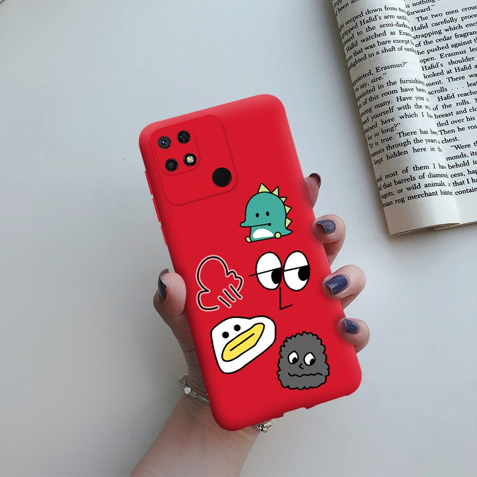 For Redmi 10C Case Redmi 10C Cover Cute Cartoons Painted Soft Silicone Phone Case For Xiaomi Redmi 10C Redmi10C 10 C Case Funda