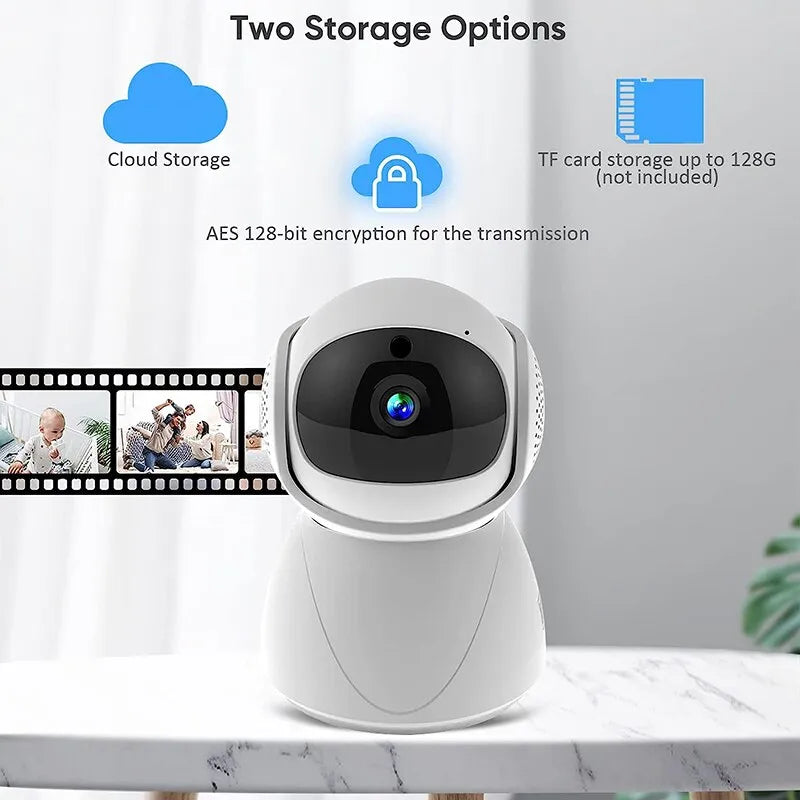 FHD Wireless WIFI PTZ Camera IP CCTV Security Protector Surveillance Camera Smart Auto Tracking Baby Monitor with Google Alexa